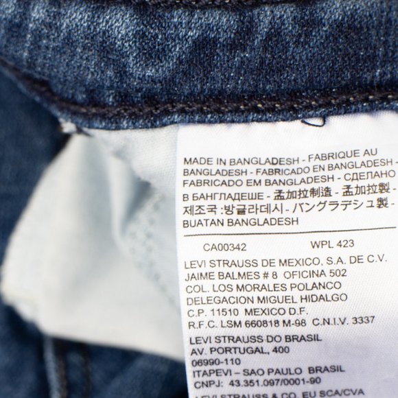 Levi's 529 Curvy Bootcut 6S (26 X 28) Women's Jeans Medium Wash Faux Flap Pocket - Picture 12 of 14